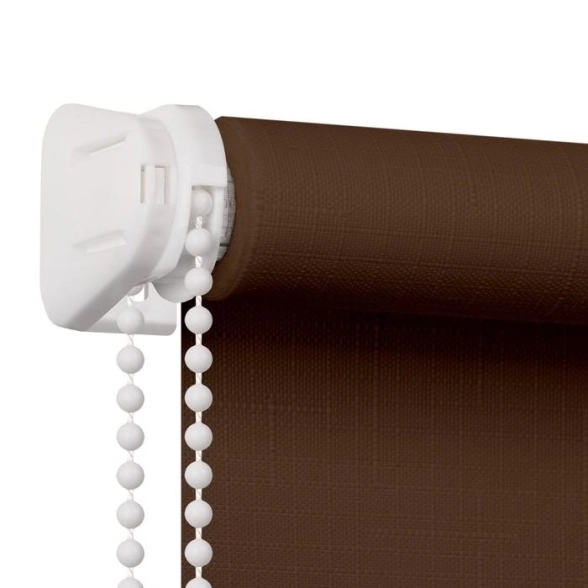 Штора рулонная Shantung 55x160 см шоколад-image-1