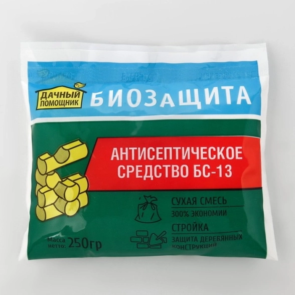 Антисептик Дачный Помощник Биозащита древесины 250г