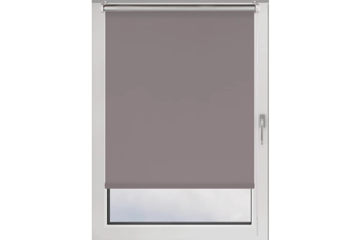 Штора рулонная Blackout Silver 70x160 см серый