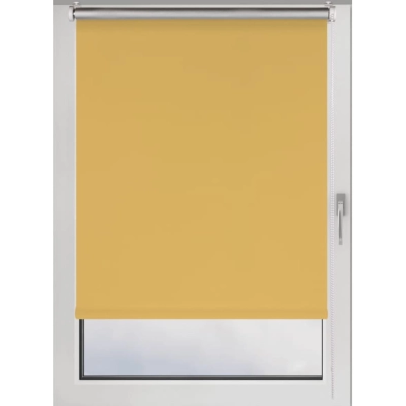 Штора рулонная Blackout Silver 90x160 см медовый