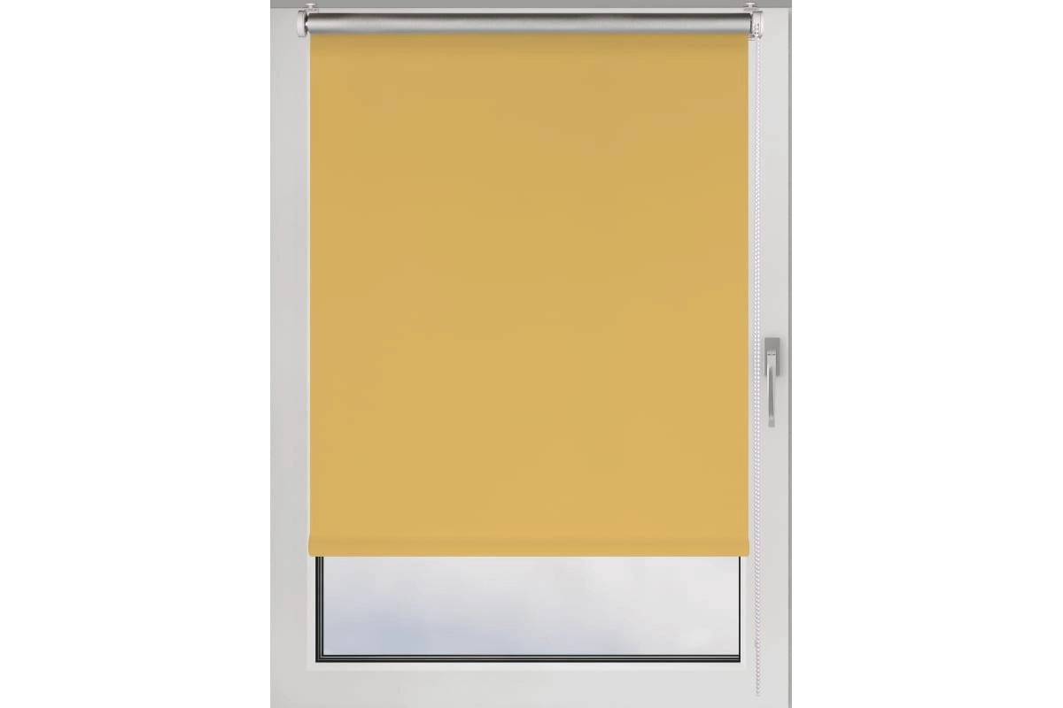 Штора рулонная Blackout Silver 90x160 см медовый