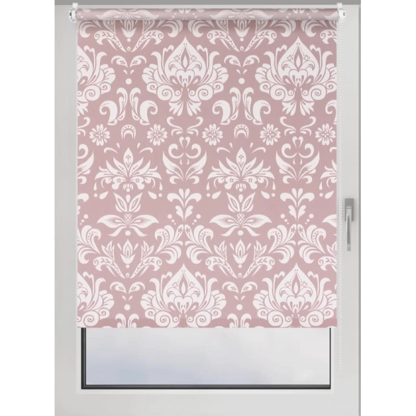 Рулонная штора Print 70x160 см Дамаск сливовый