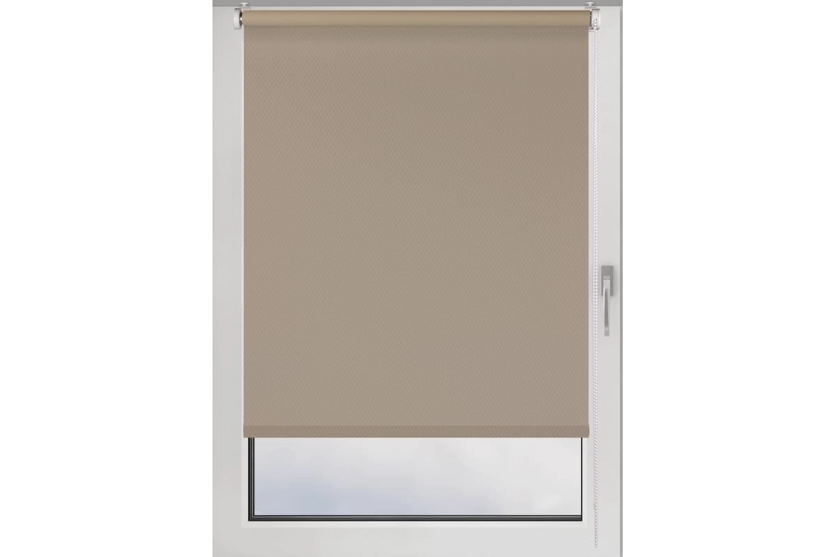 Штора рулонная Ribbed 50x160 см бежевый