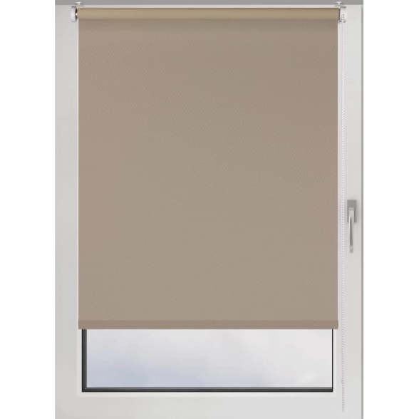 Штора рулонная Ribbed 80x160 см бежевый