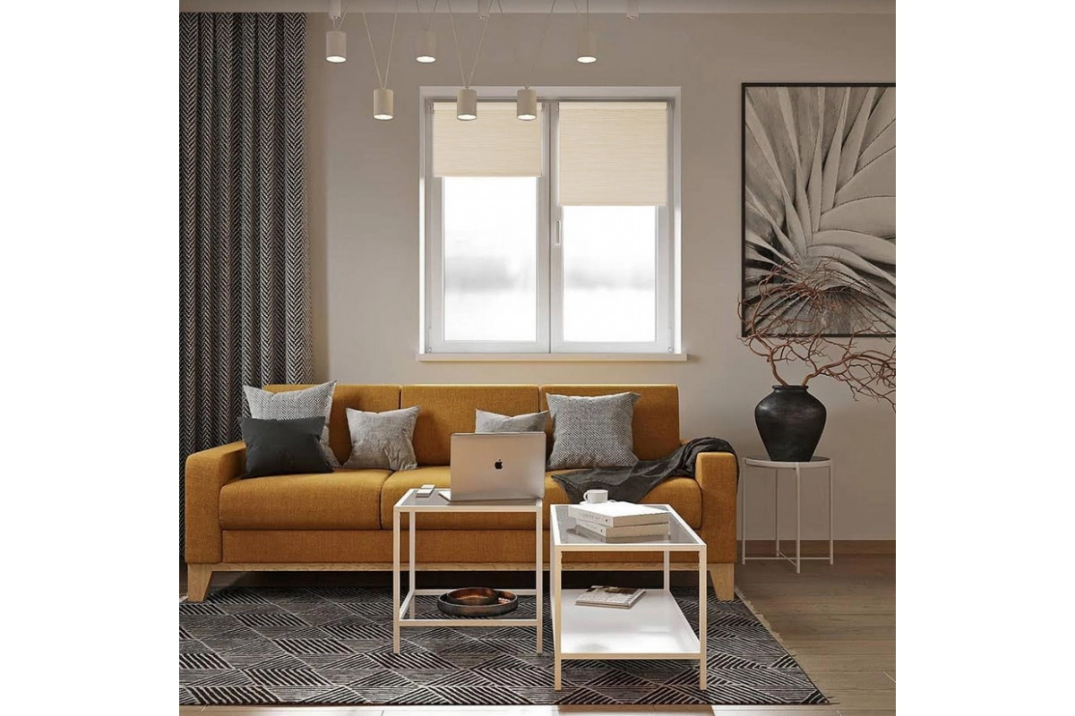 Штора рулонная Rustic 50x160 см натуральный-image-1