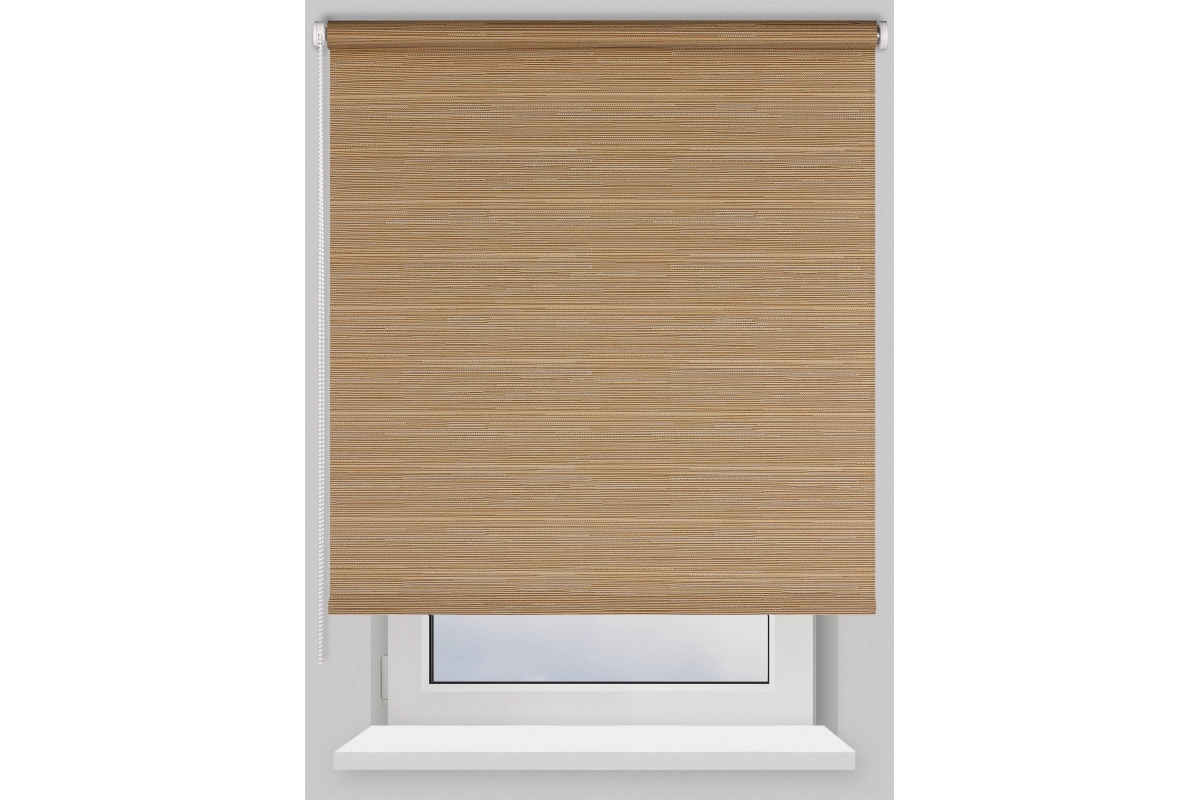 Штора рулонная Rustic 120x160 см коричневый
