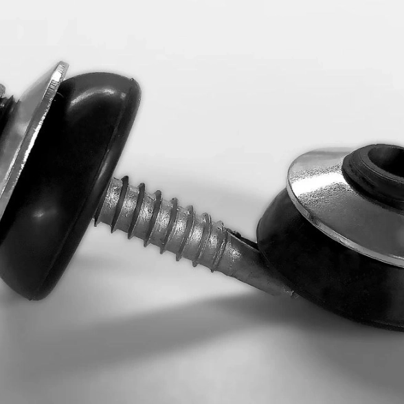 Шайба с метал кольцом 7х25мм черн