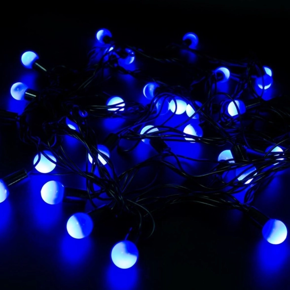 Гирлянда ШАР LED LQ-7 50л 10х10см ШАРИК синий