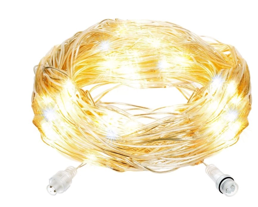 Электрогирлянда Сеть 144 желт.LED ламп прозр.провод 1,2х1,5м