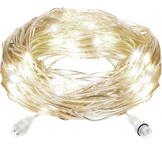 Электрогирлянда Сеть 144 красн.LED ламп прозр.провод 1,2х1,5