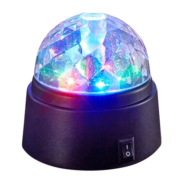 Шар Диско 6 LED разноцвет. ламп 9*9см 55130