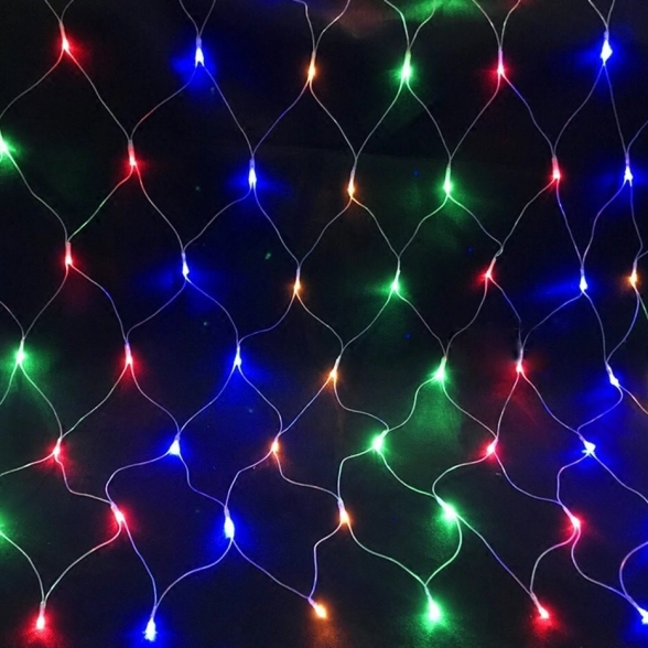 Гирлянда сетка LED LW-3 240л.проз.провод 2х2,5 ЦВЕТН