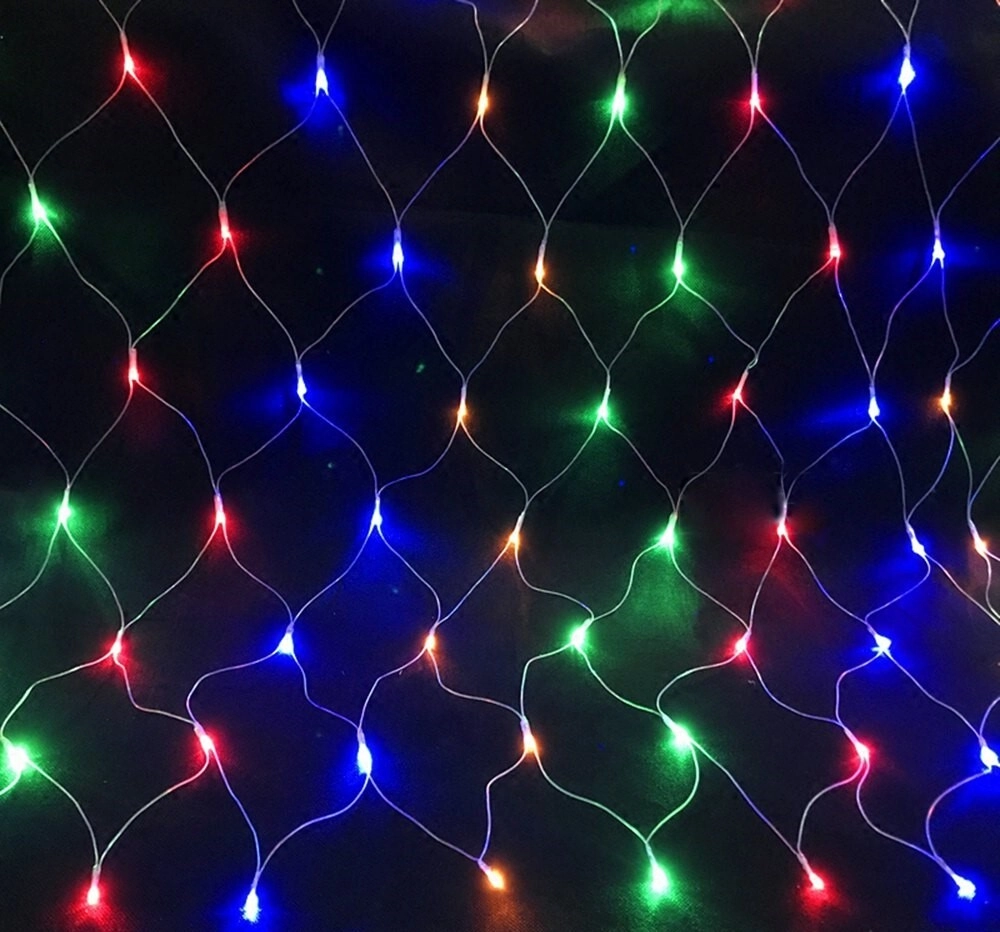 Гирлянда сетка LED LW-3 240л.проз.провод 2х2,5 ЦВЕТН