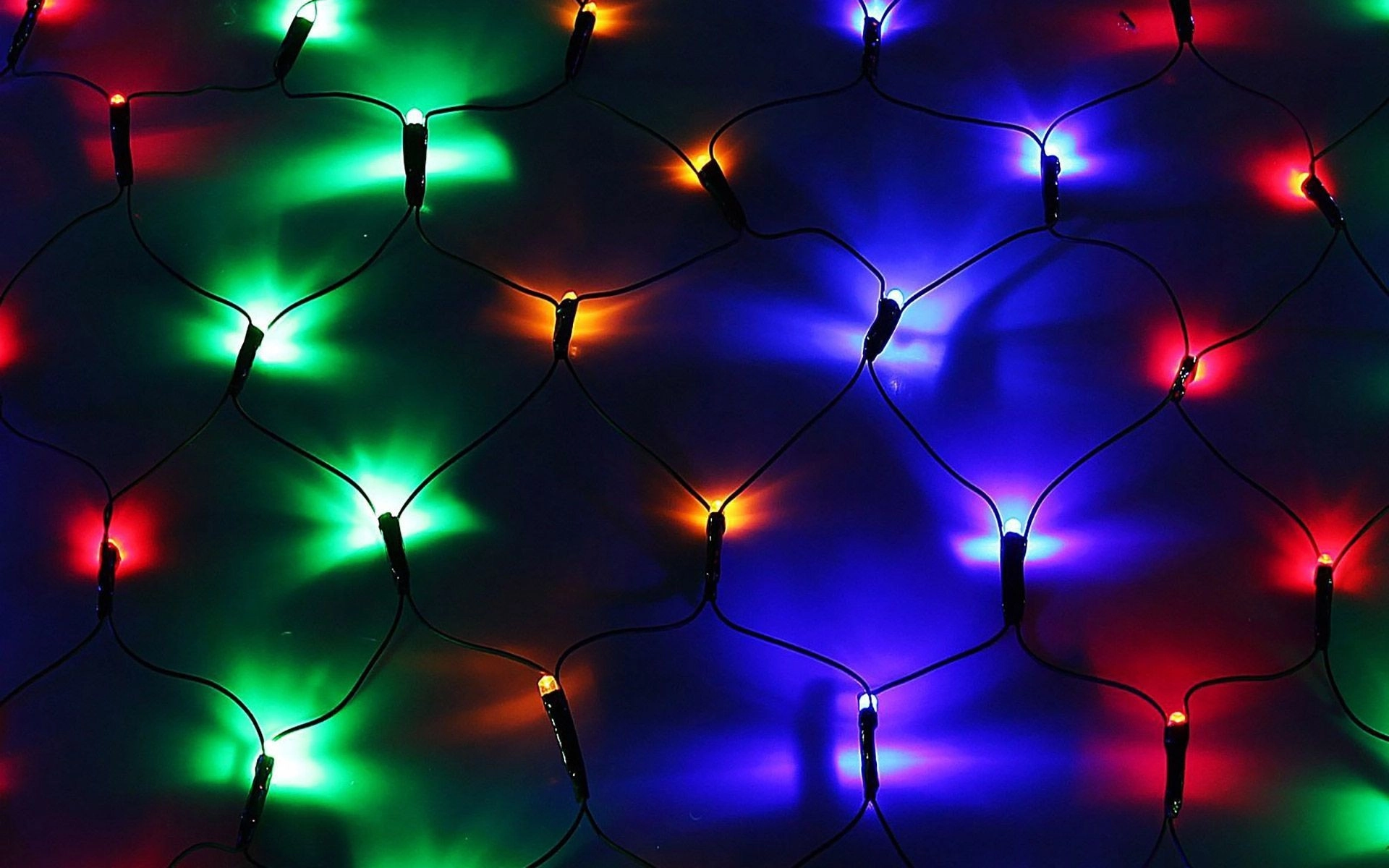 Гирлянда сетка LED LWH-0 132л. черн.провод 1,3х1,3 цветн.