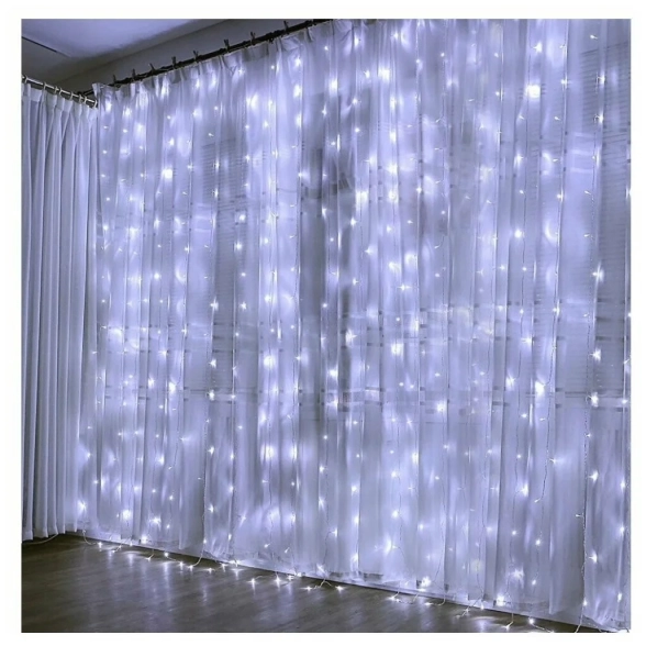 Гирлянда светодиод. Завеса 2мx2м белая