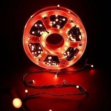 Гирлянда Decoration Lights красная 40м на бобине