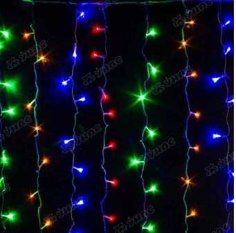 Гирлянда штора LED LC-0-6 132л. п/провод 1,3x1.3 цветной