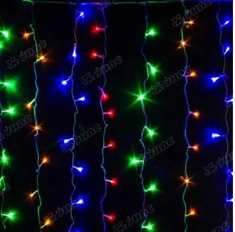 Гирлянда штора LED LC-0-6 132л. п/провод 1,3x1.3 цветной