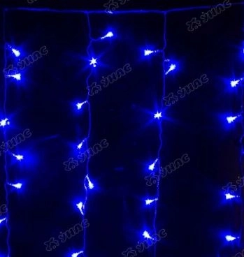 Гирлянда штора LED LC-2-7 200л. п/провод 2x2м синий