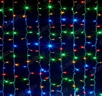 Гирлянда штора LED LC-4-6 320л. п/провод 2.5x3м цветной