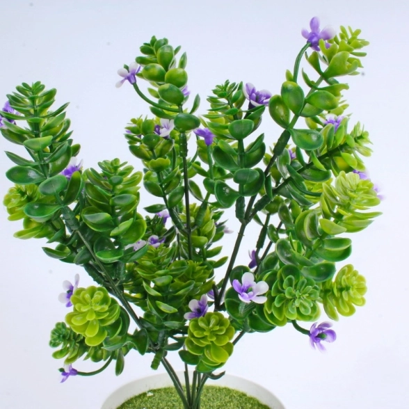 Исскуственное растение Хмель/Осока 9 фиолетовый