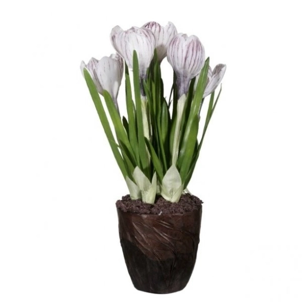 Исскуственное растение Крокус 9 пурпурный