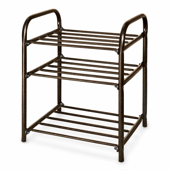 Этажерка Ника Комфорт 1 500х330х450 3-х ярус.медн.антик ЭТК 1