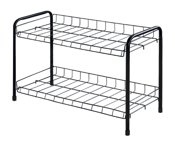 Этажерка 3 для обуви 2 полки 435х660х300 черный ЭТ3