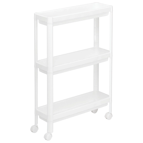 Этажерка узкая 3-х секц. на колесах М2704