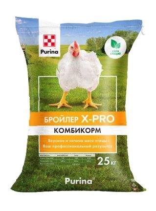 Комбикорм для бройлеров Стартер Purina X-Pro 8166-25