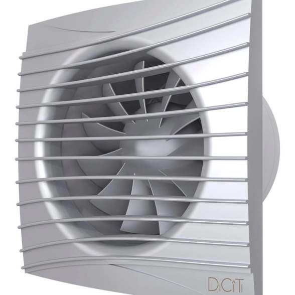 Вентилятор ЭРА SILENT 4C gray metal D100