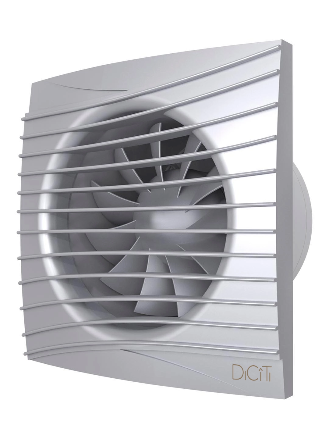 Вентилятор ЭРА SILENT 4C gray metal D100