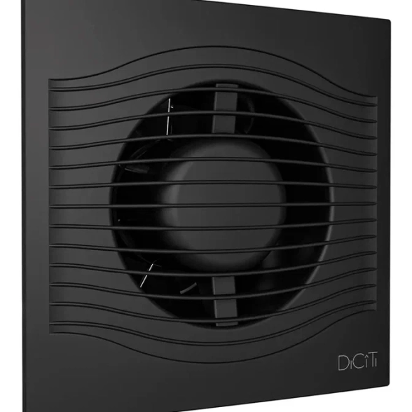 Вентилятор ЭРА SLIM 4C Matt black D100