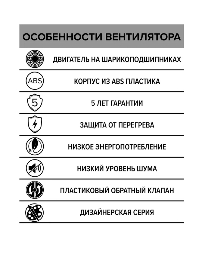 Вентилятор AURA 5C Ivory D125 декор-image-3