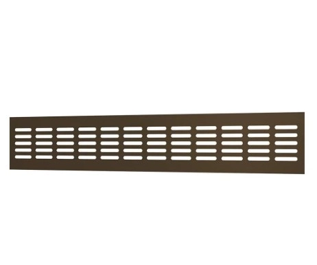 Решетка ЭРА переточная 480х80 4808DP Al Dark bronze