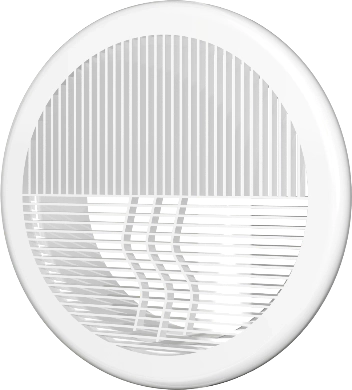 Решетка круглая ЭРА D143 с фланц.D100 10РПКФ