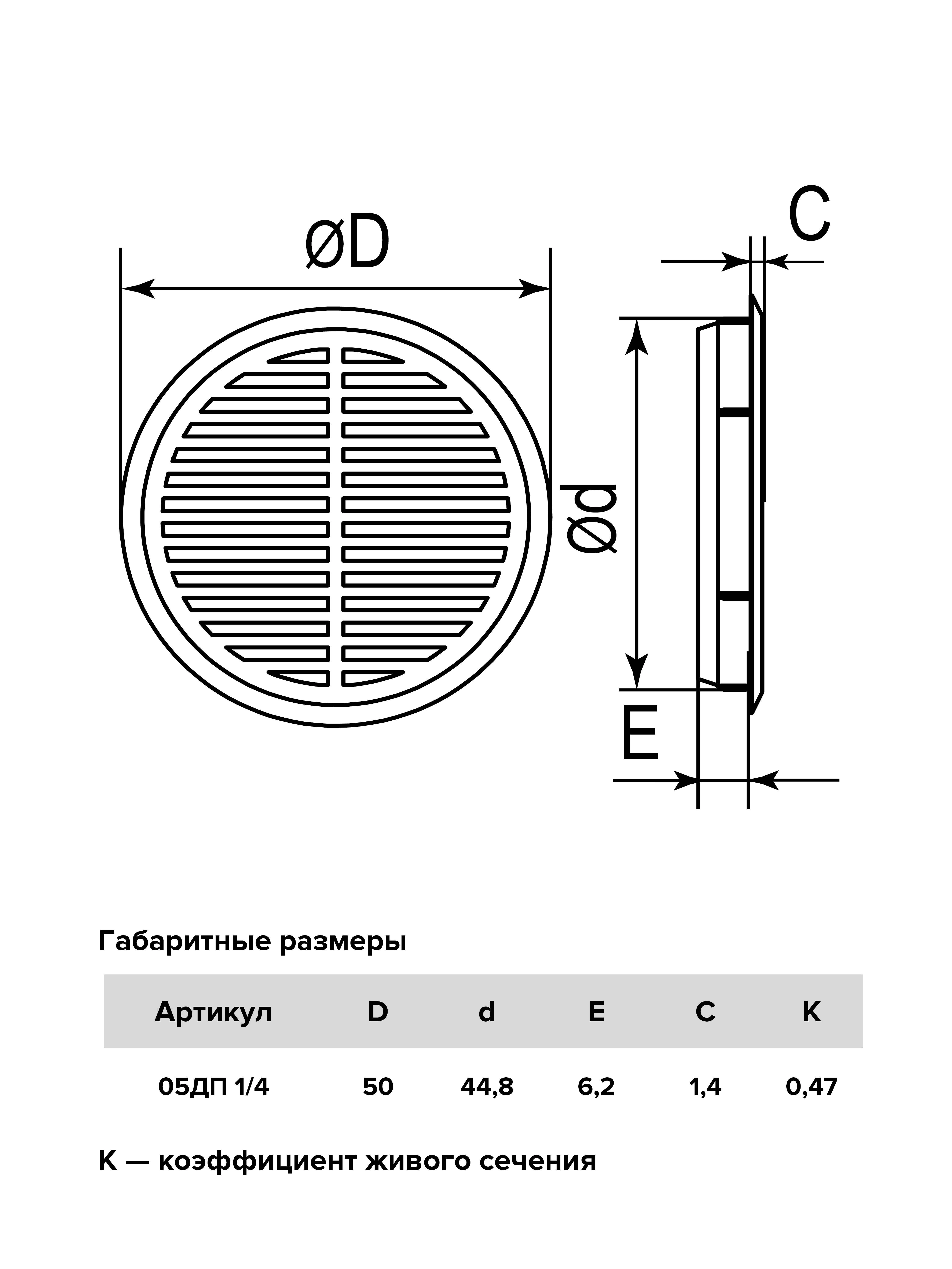 СО Решетка переточная/круглая ЭРА D50 с/ф D45 в05ДП 1/4 кор-image-4