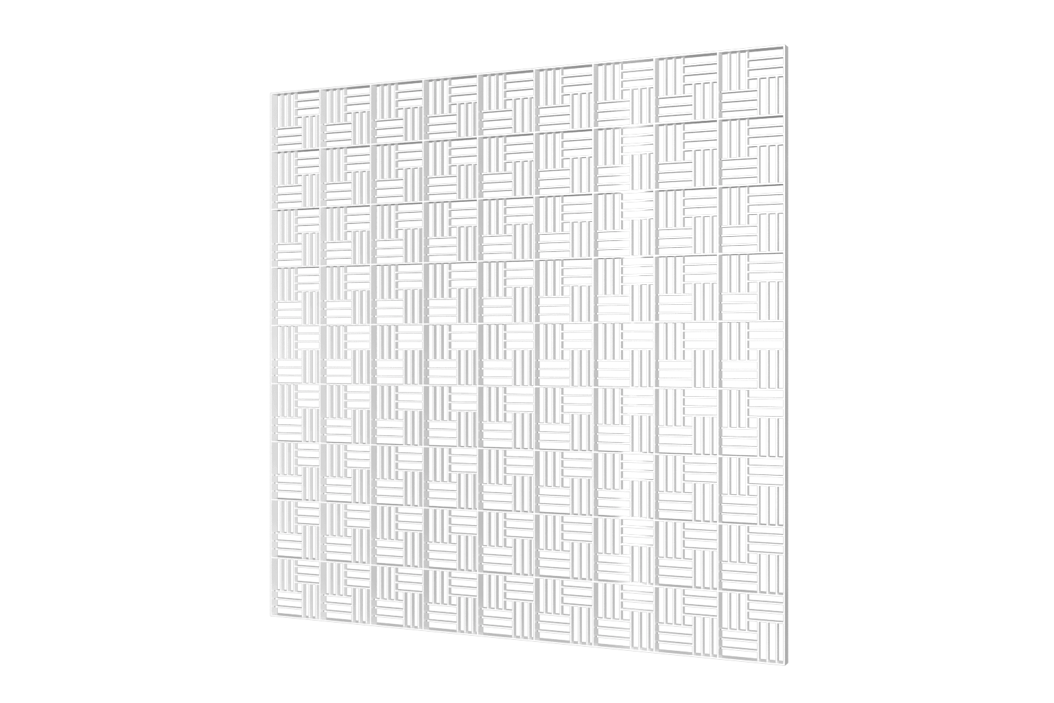 Решетка вент. ЭРА 595х595 П6060ДП Fusion бел