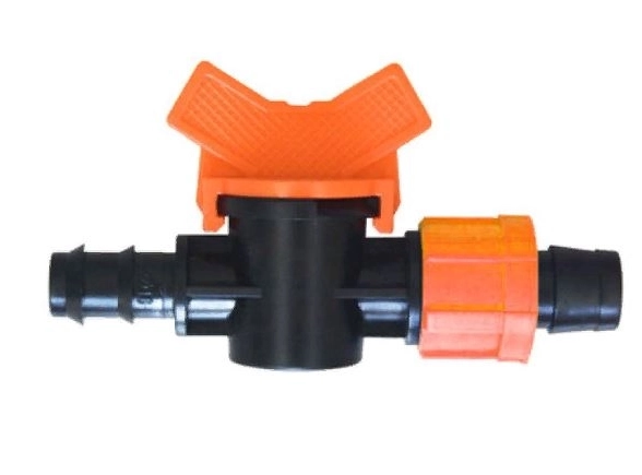 Кран редукционный AD6201 д/капельной ленты Dn17 и трубки Dn16