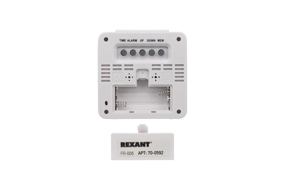 Термометр REXANT с часами и беспр.датчиком-image-1