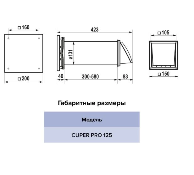 Рекуператор CUPER PRO D125 DICITI-image-7