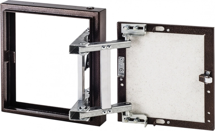 Люк п/плитку D3030 ceramo steel петля окраш.металл 300х300-image-1