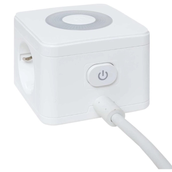 Удлинитель Куб 2гн 2USB 2,4А+Type C+Ночник 1,3м 1мм2