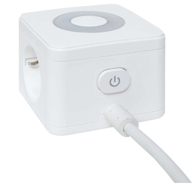 Удлинитель Куб 2гн 2USB 2,4А+Type C+Ночник 1,3м 1мм2