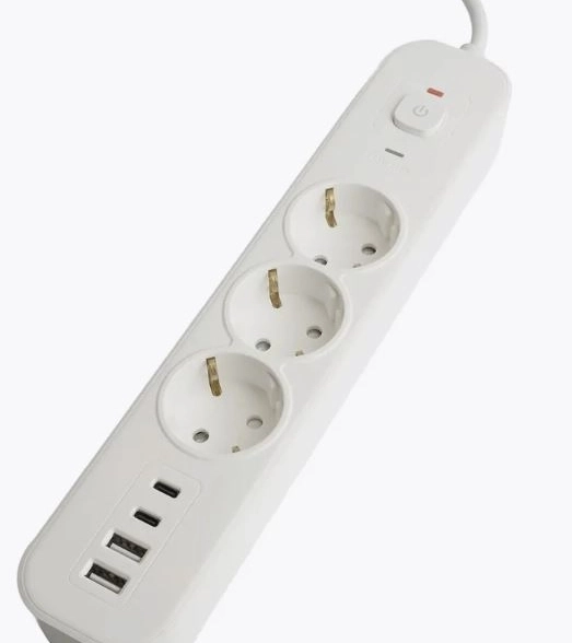 Сетевой фильтр Nova 3м с/з 5м HM21-31-05 белый 16А