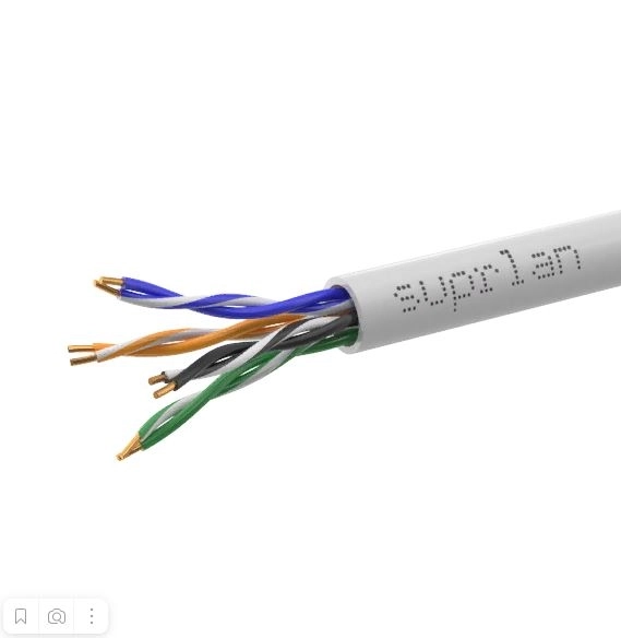 Кабель SUPRLAN U/UTP cat5e 4pr awg24 медь (Поксторг)