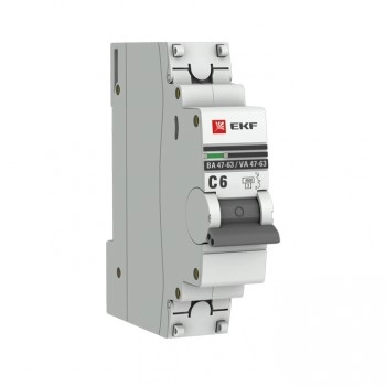 Выключатель EKF PROxima 1P 6A(C) BA47-63