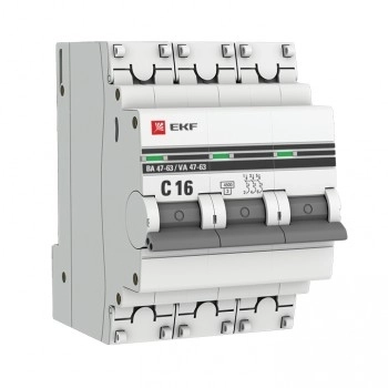 Выключатель EKF PROxima 3P 16A(C) BA47-63