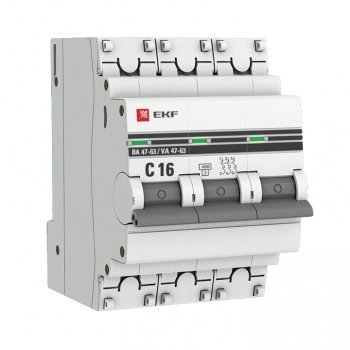 Выключатель EKF PROxima 3P 16A(C) BA47-63