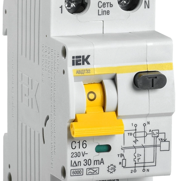 Диф.авт С16 30мА АВДТ-32 ИЭК MAD22-5-016-C-30